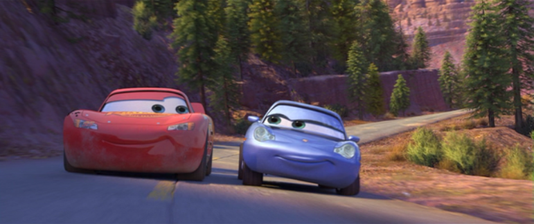 sally carrera and lightning mcqueen