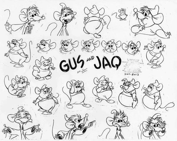 Imagen - Jaq and Gus model sheet.jpg | Disney Wiki | FANDOM powered by ...