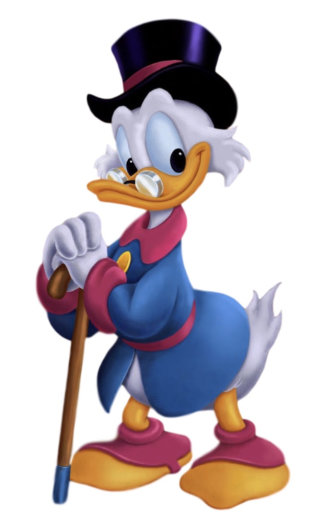 Available in 5 Sizes Vintage Disney Scrooge McDuck Christmas Poster