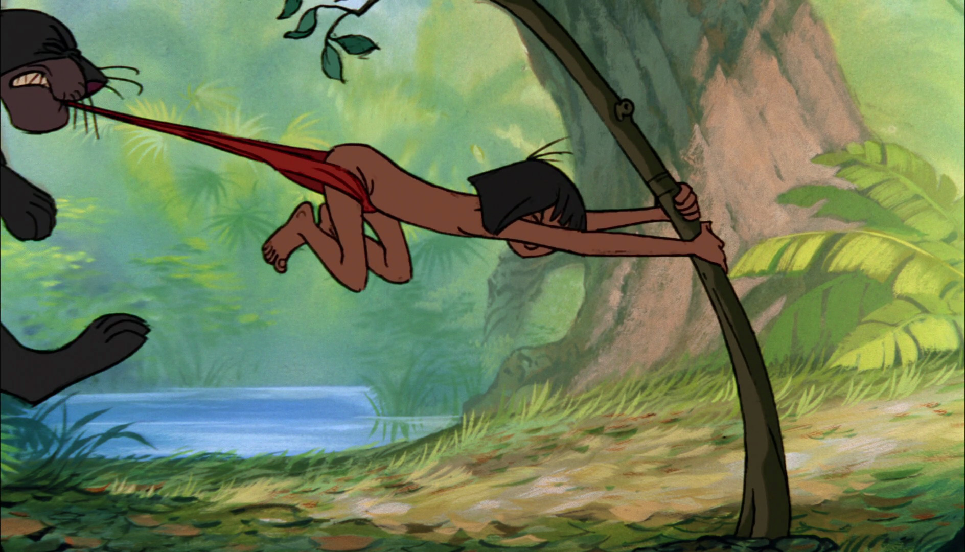 Jungle book 1967 Mowgli Wedgie