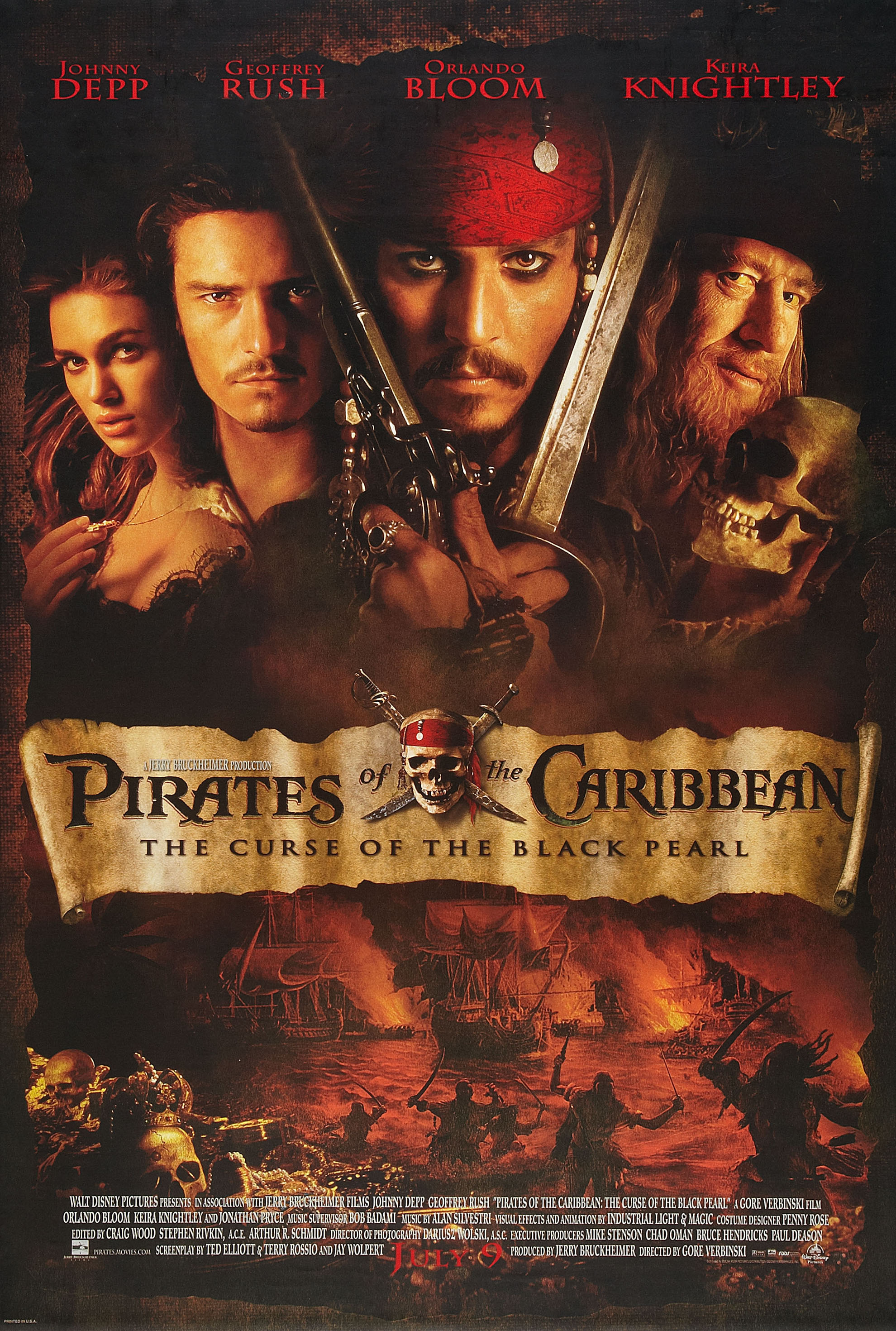 Movie Pirates Of The Caribbean The Curse Of The Black Pearl