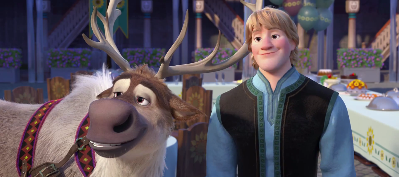 image frozen fever kristoff and sven png disney wiki fandom