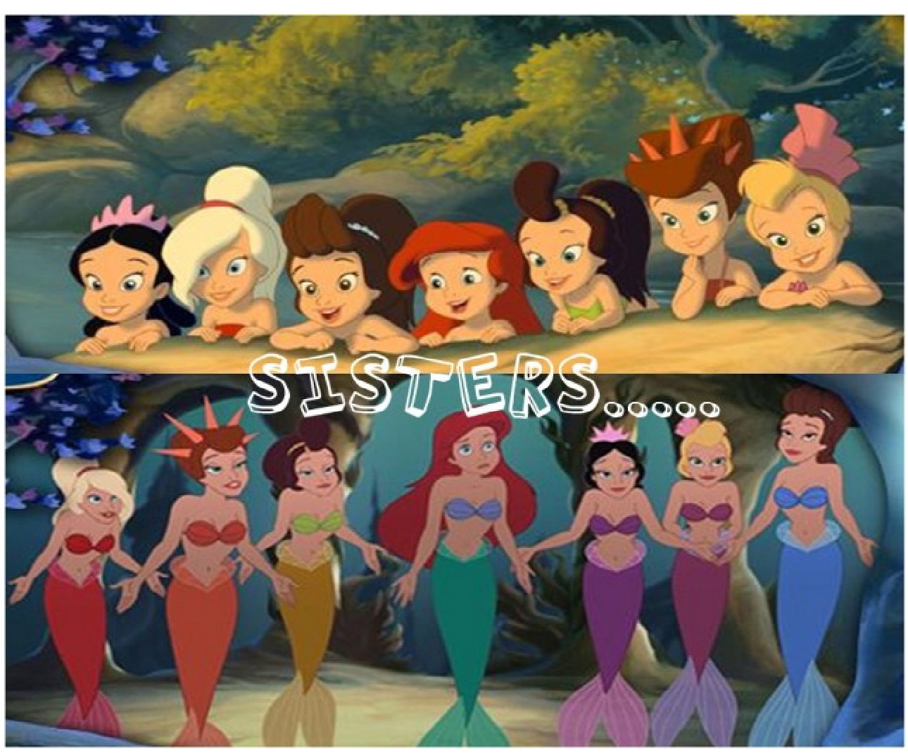 disney ariel and sisters