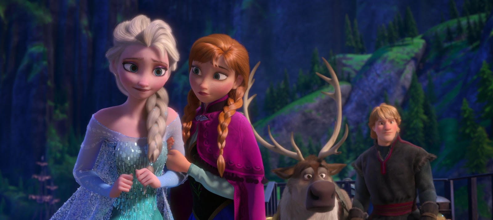 anna and elsa animation