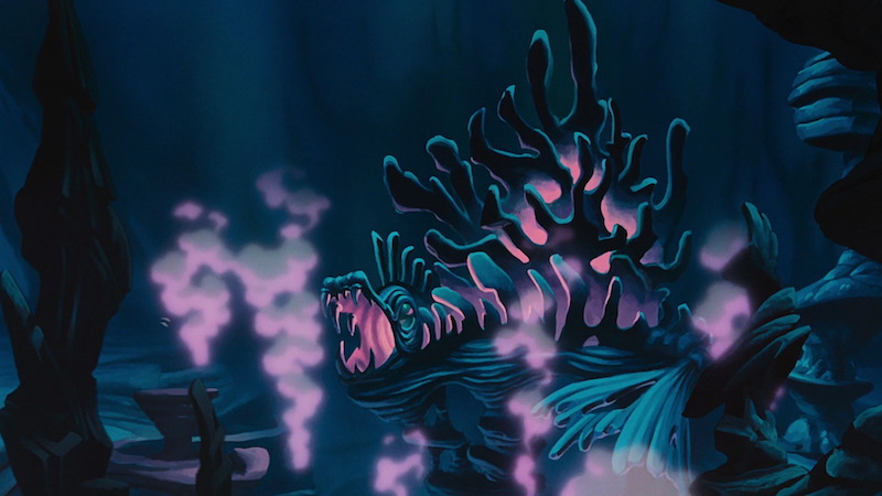 What are the creatures in Ursula's lair?