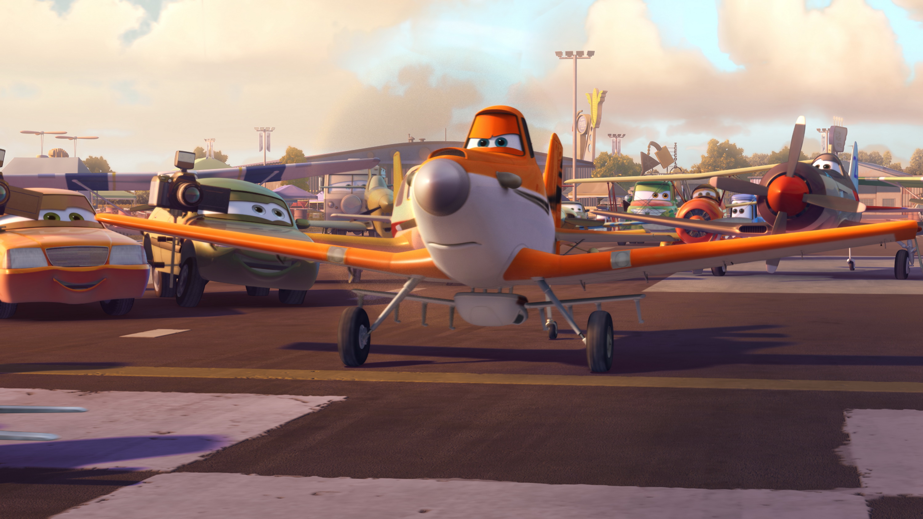 lightning mcqueen and dusty crophopper