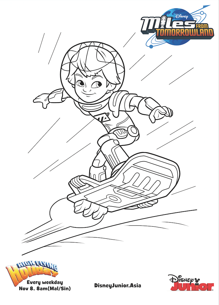 Miles from Tomorrowland colouring pages 4