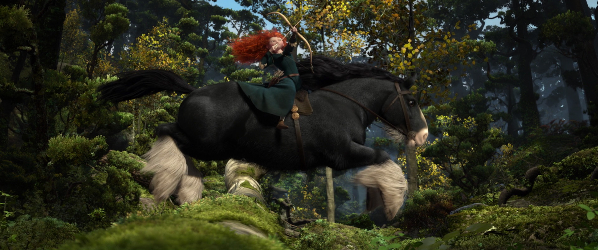 Image result for Merida on horseback shooting arrows