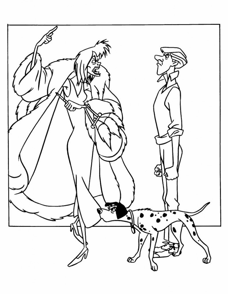 101 dalmatians colouring pictures 1