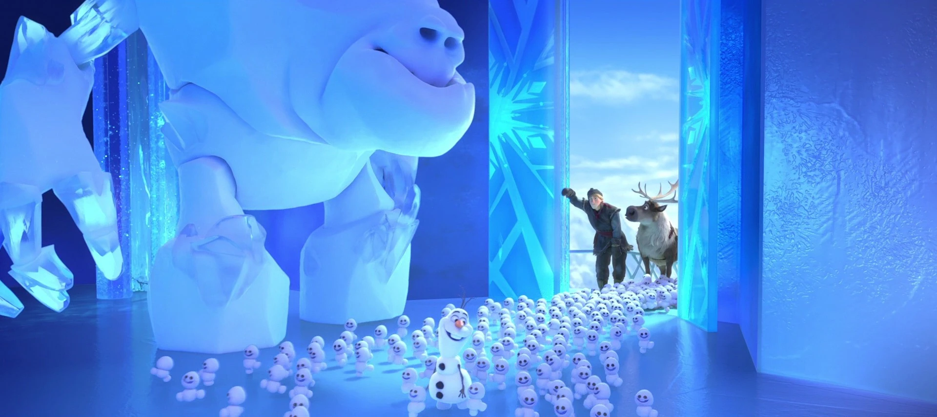 Bild Marshmallow, Kristoff, Sven, Olaf und die Schneechen.jpg