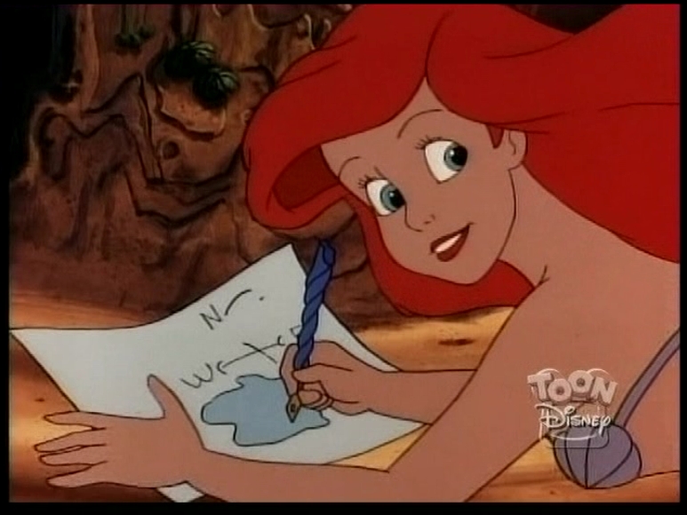Beauty Queen Of Jerusalem Swell Ariel Or Image - Ariel making a map.jpg | Disney Wiki | FANDOM powered by Wikia