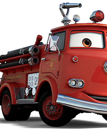 disney cars red fire truck toy