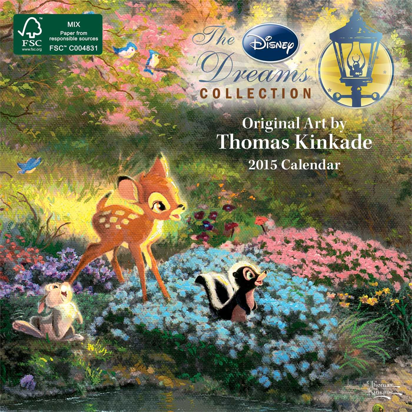 Thomas Kinkade The Disney Dreams Collection 2015 Mini Wall Calendar