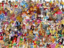 Many Disney characters