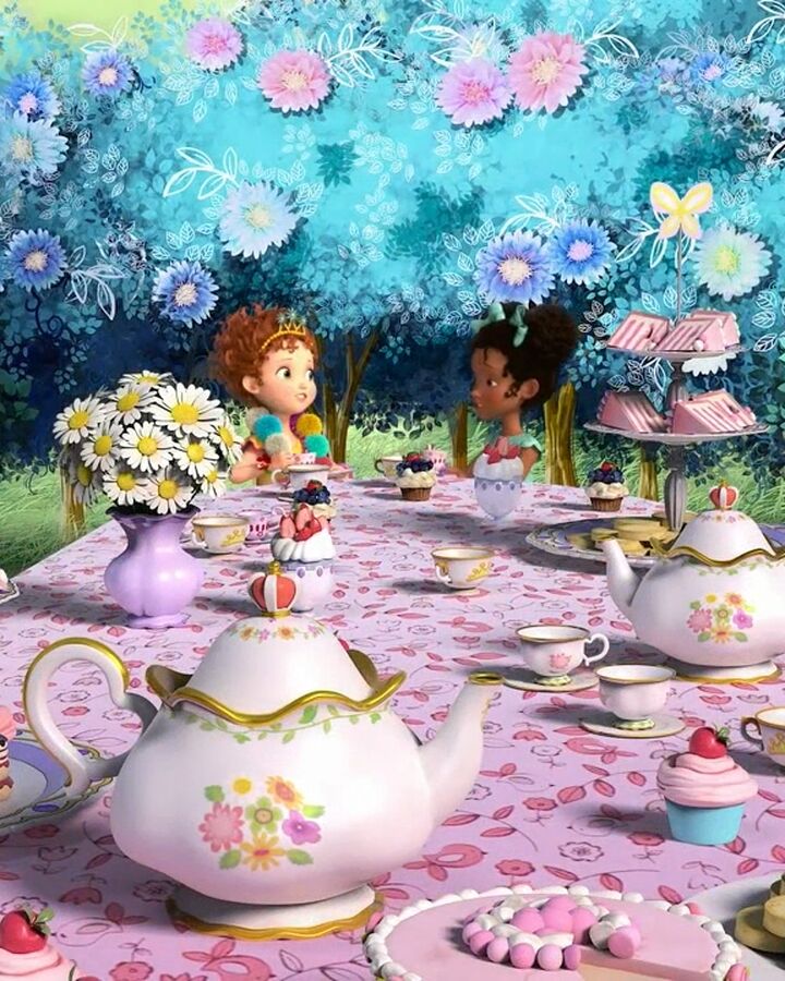 fancy nancy doll and tea set