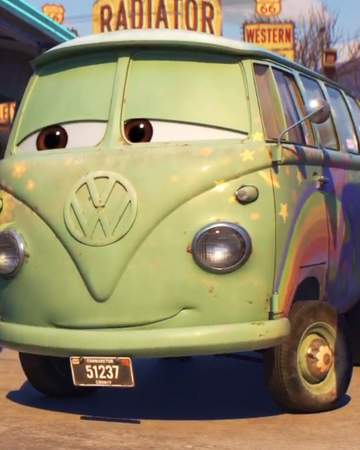 disney cars hippie van