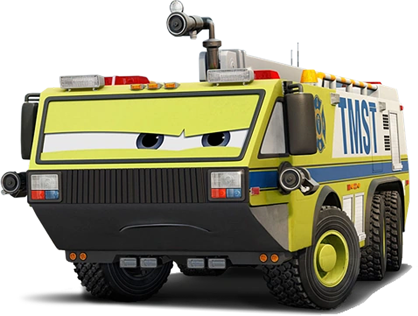 planes fire and rescue fire truck