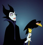 Maleficent and Diablo Artwork