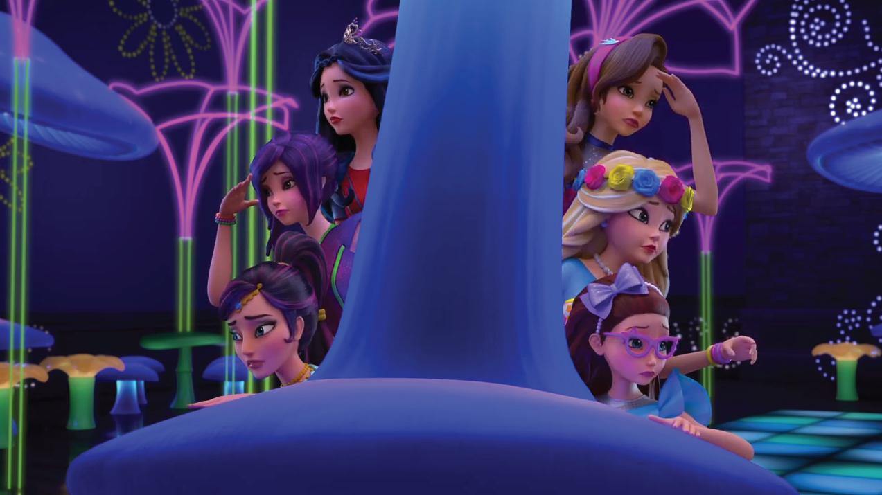 disney descendants neon lights ball