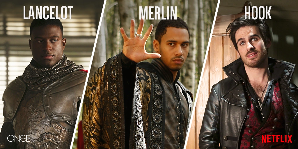 Image - Once Upon a Time - Lancelot, Merlin and Hook.png | Disney Wiki | FANDOM powered by Wikia