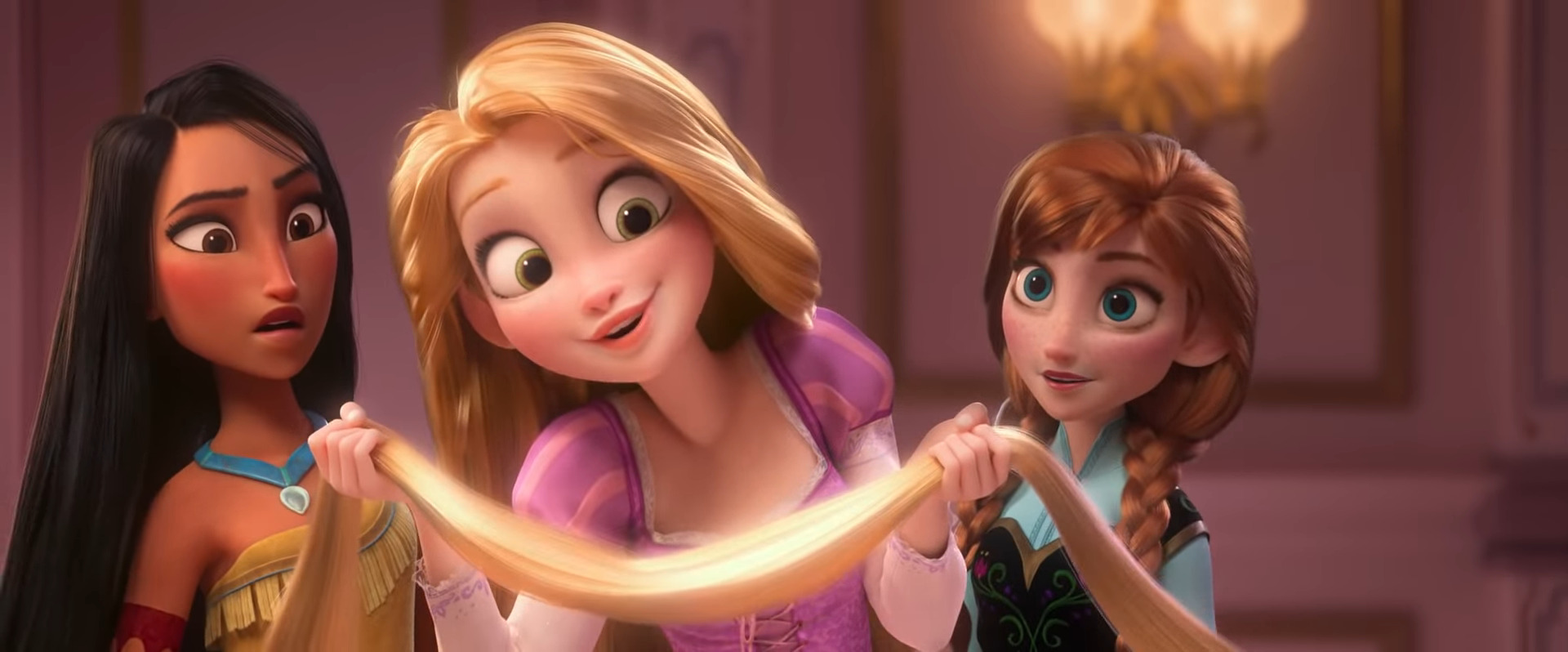 rapunzel hair glow