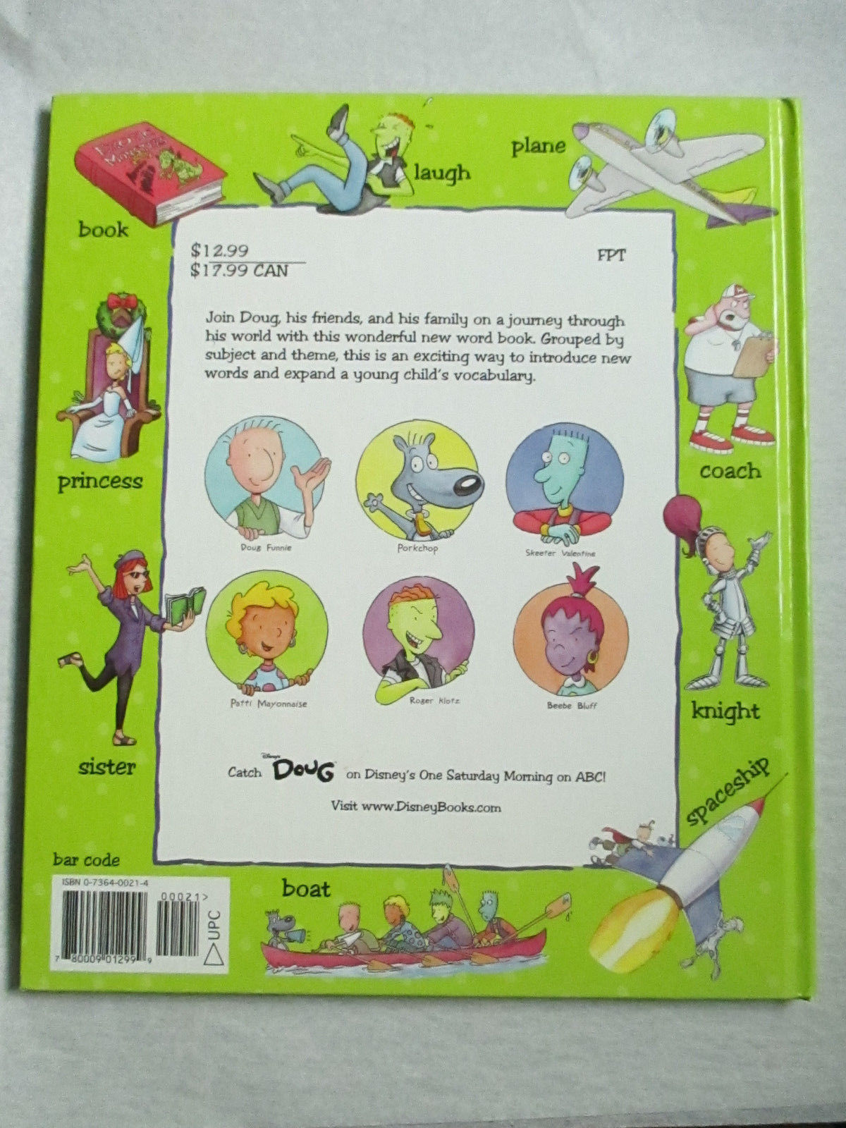 image doug s word book back jpg disney wiki fandom powered by