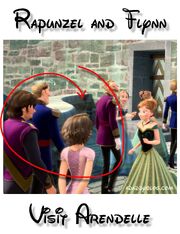 Rapunzel-and-Flynn-with-Princess-Anna-in-Arendelle-in-Disney-movie-Frozen