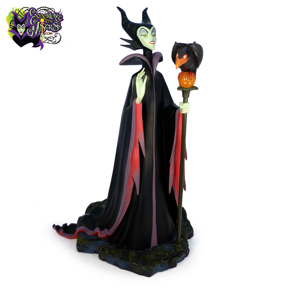 maleficent with heartless statue