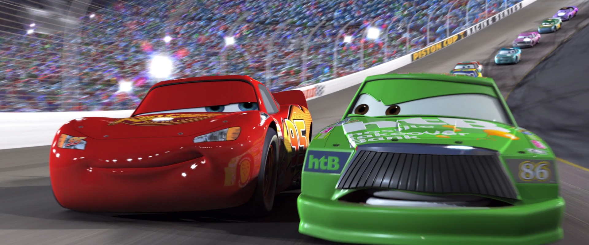 lightning McQueen and chick hicks 
