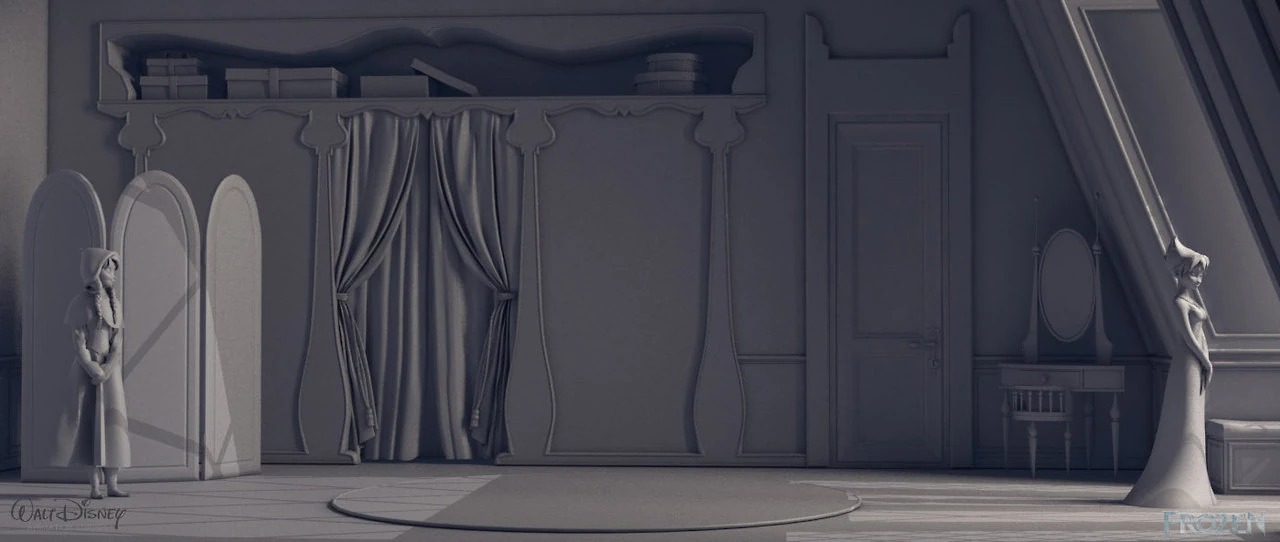 Image Frozen dressing room cut 2.jpg Disney Wiki FANDOM powered