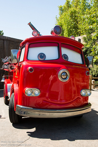 radiator springs fire truck