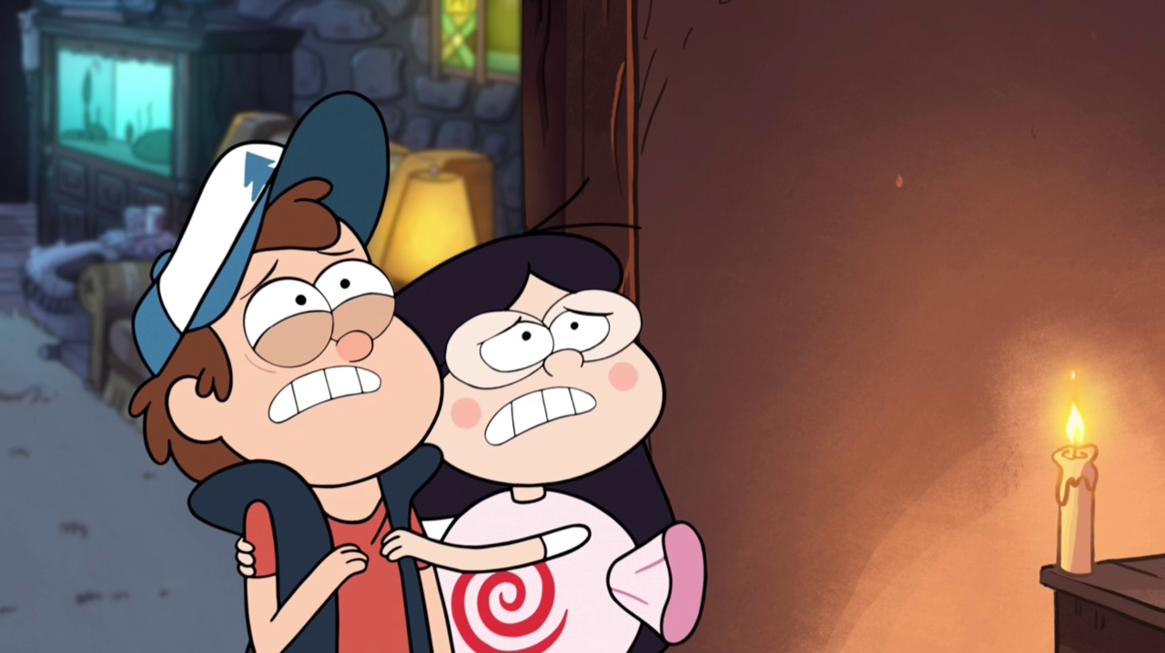 wendy puts middle finger gravity falls