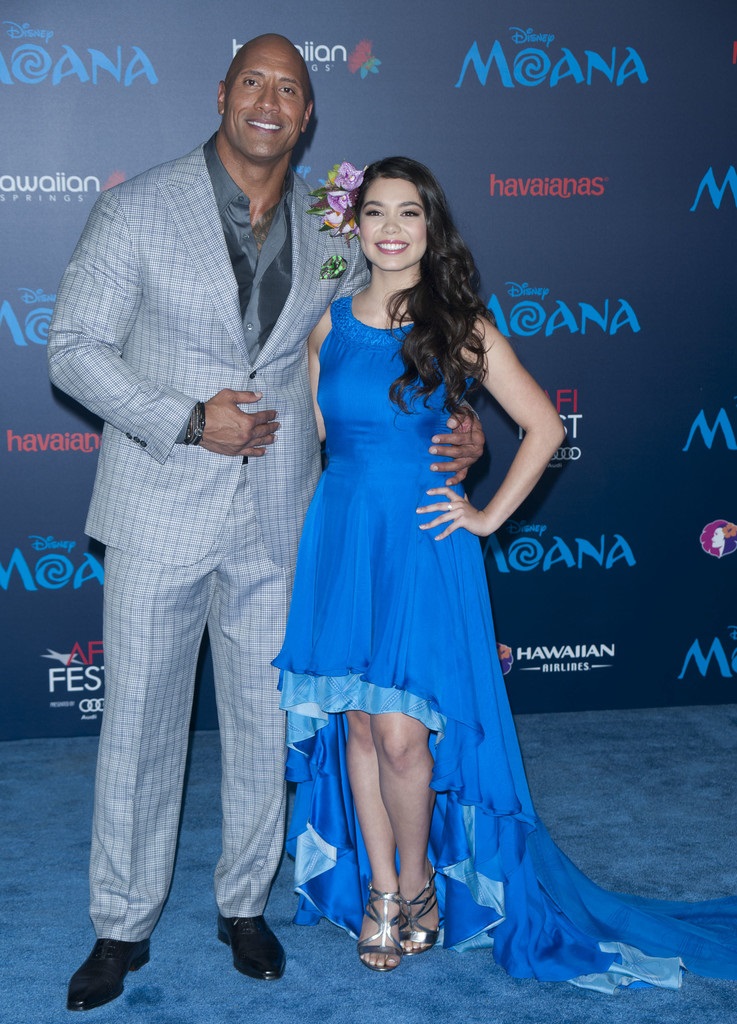Image Auli'i Cravalho and Dwayne Johnson.jpg Disney Wiki FANDOM