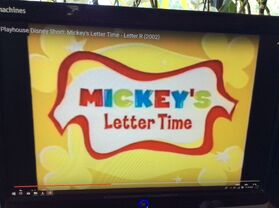 Mickey's Letter Time
