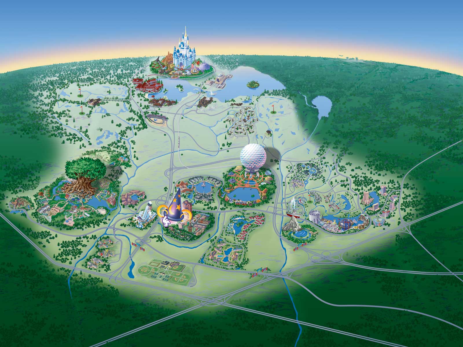 Image walt disney world map jpg disney wiki fandom powered by wikia