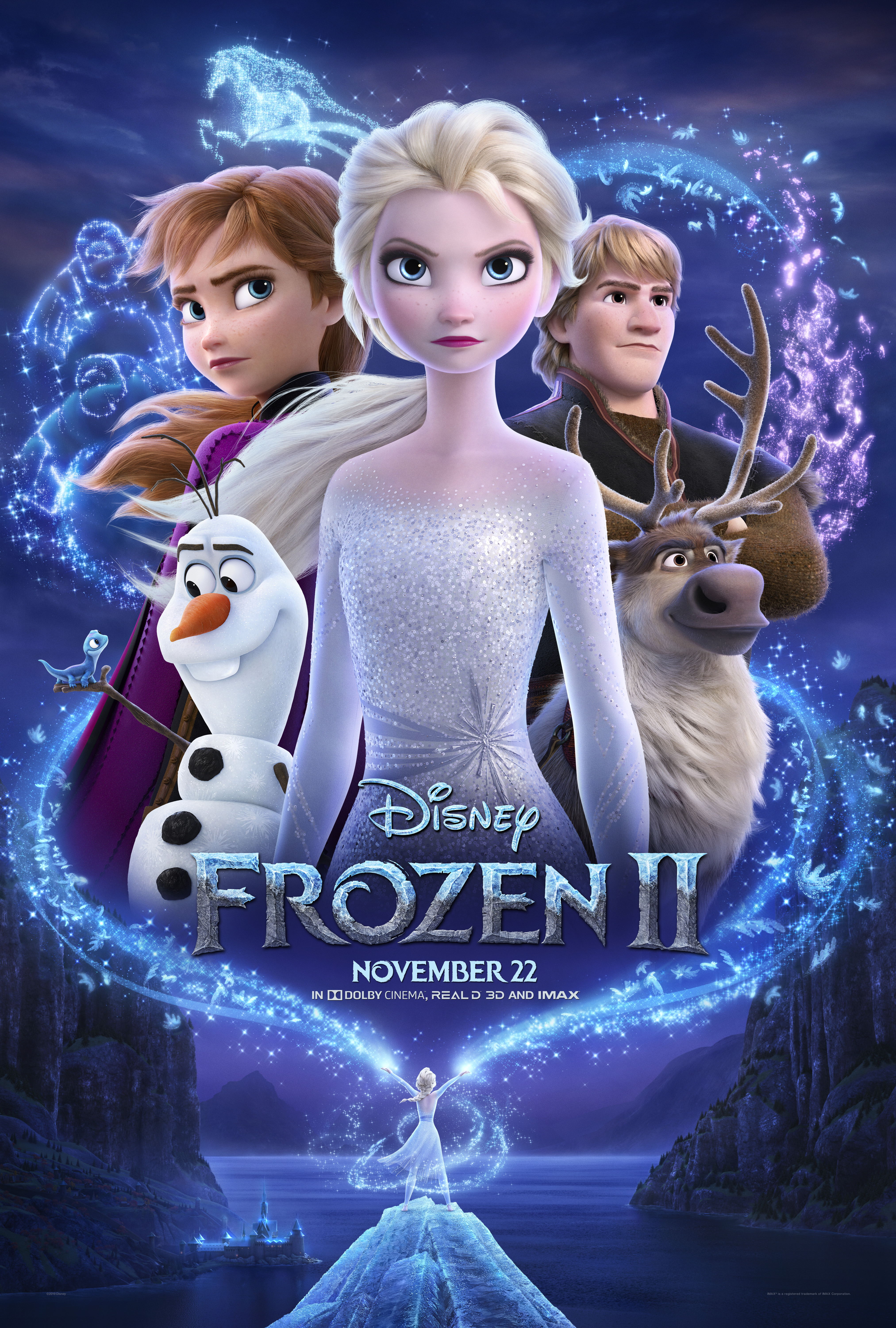 Ondis 24 Toy Box Clip Box for Kids Disney Frozen Olaf Elsa Sven Kristoff