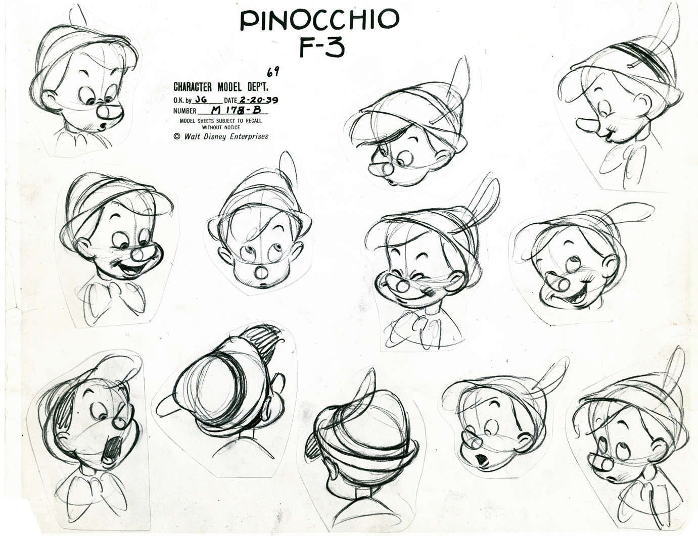 image pinocchio model sheet 2 jpg disney wiki fandom powered disney expression sheet