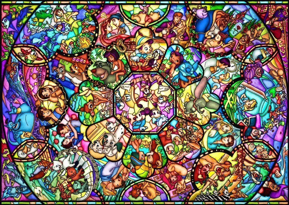 Image Disney characters stained glass.jpg Disney Wiki FANDOM