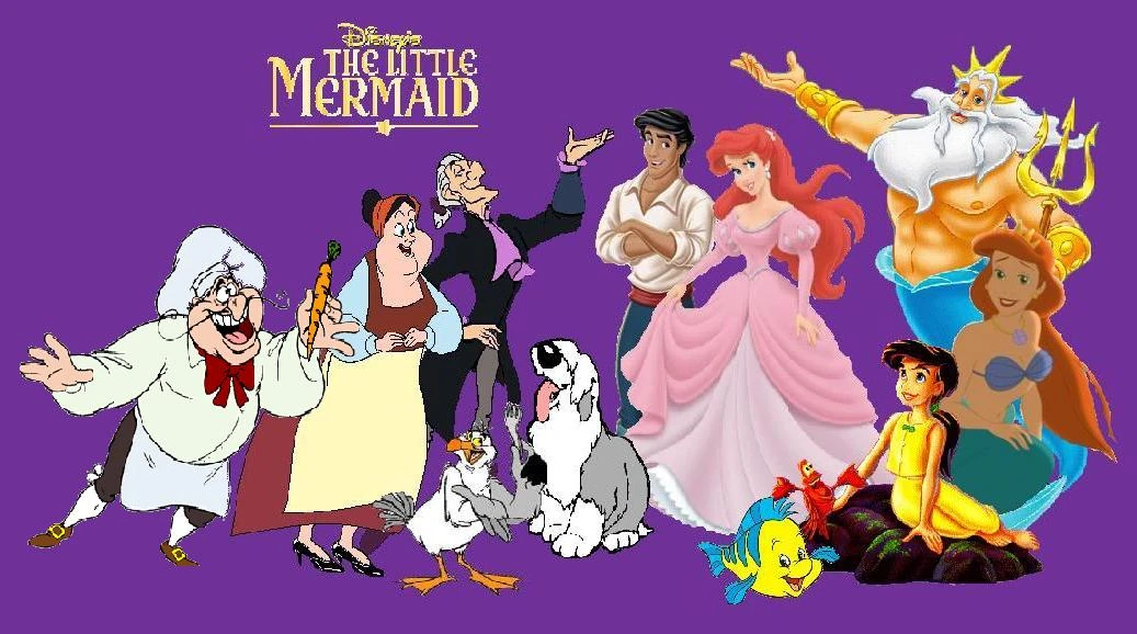 Image The cast of the little mermaid.jpg Disney Wiki FANDOM
