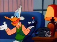 Darkwing Duck with video game controller