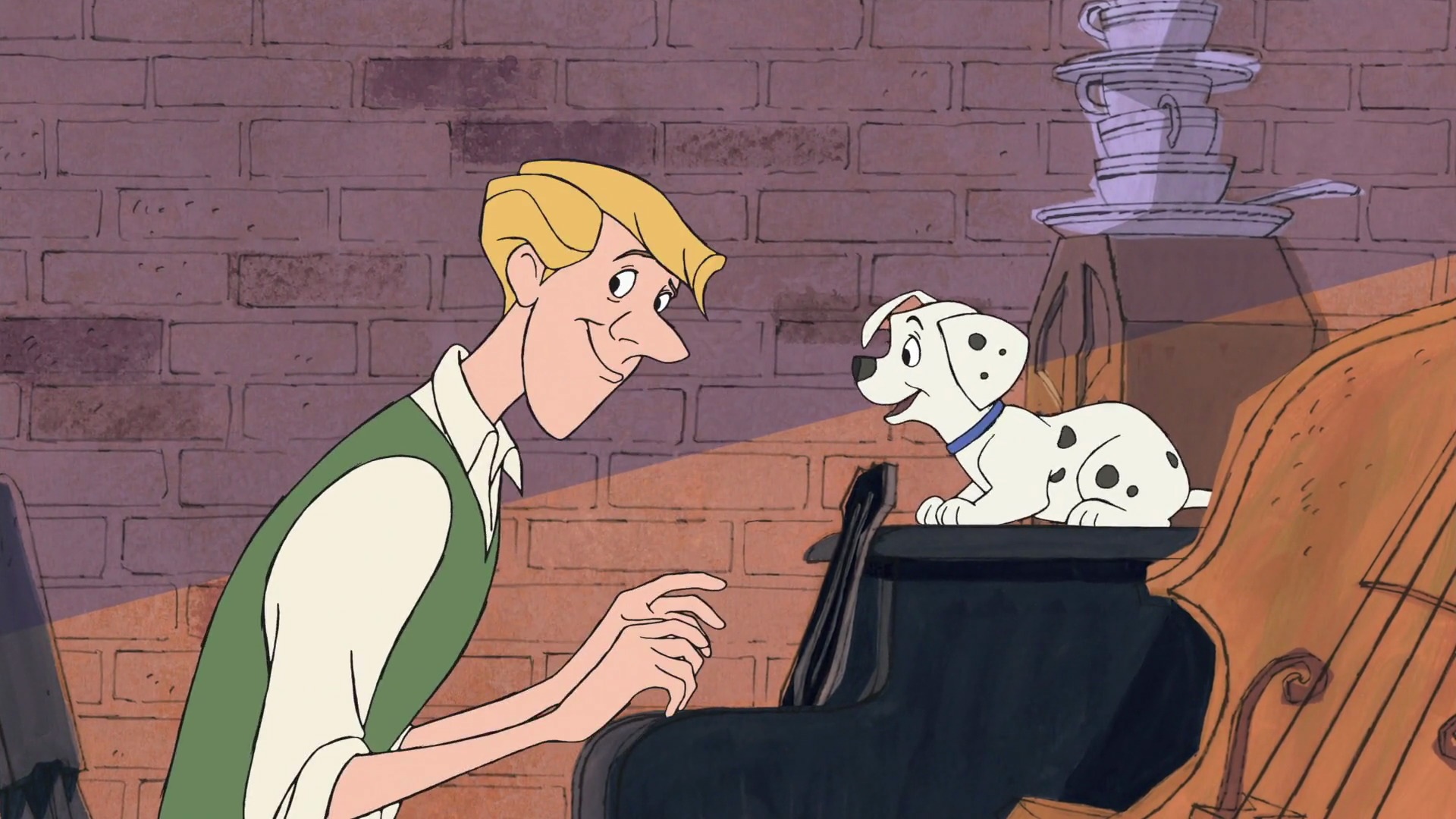 roger radcliffe coloring page in black and white dalmatians