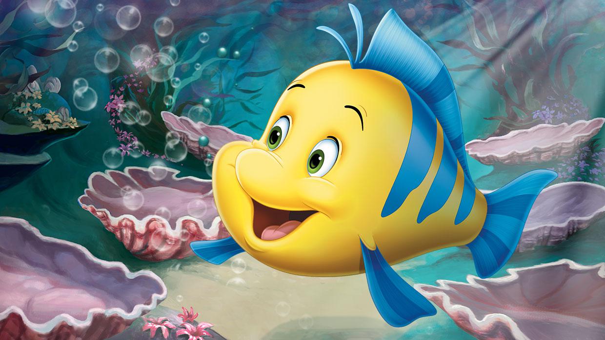 ตัวละครในเรื่อง The little mermaide ตัวการ์ตูน Disney