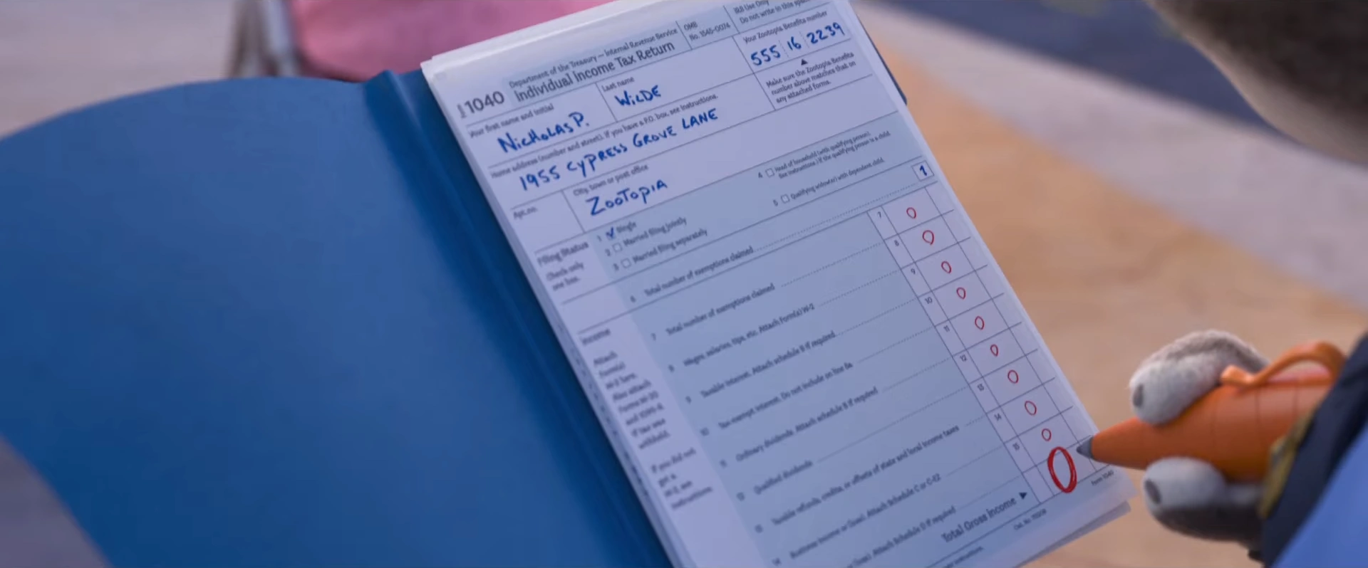 Image Zootopia Nick's Tax form.png Disney Wiki FANDOM powered by