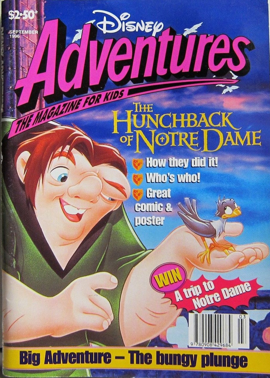 Image Disney Adventures Magazine Australian Cover September 1996 Hunchback Notre Dame 