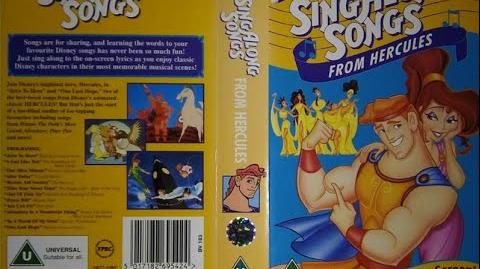 Sing Along Songs from Hercules UK VHS (1997)