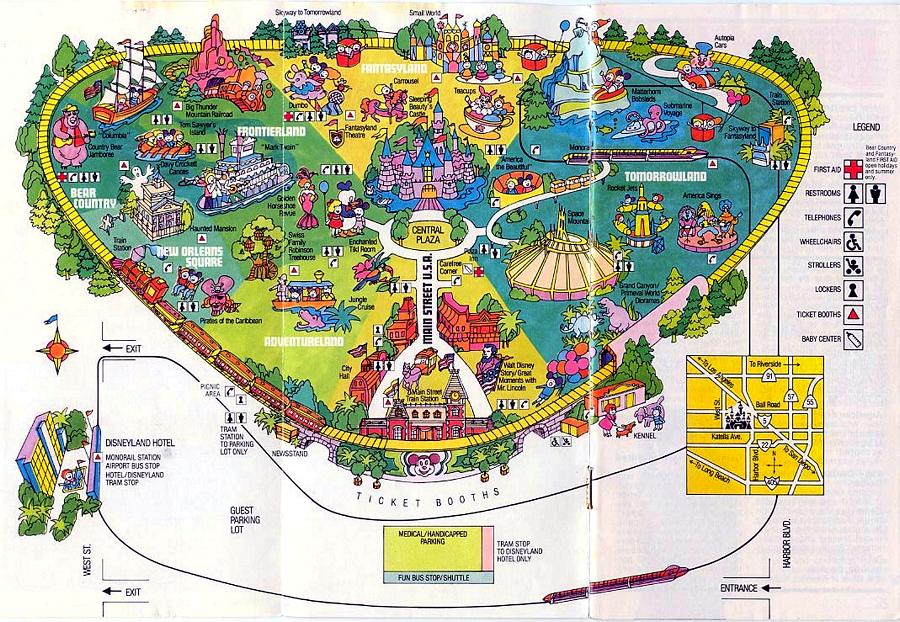 Disneyland Maps