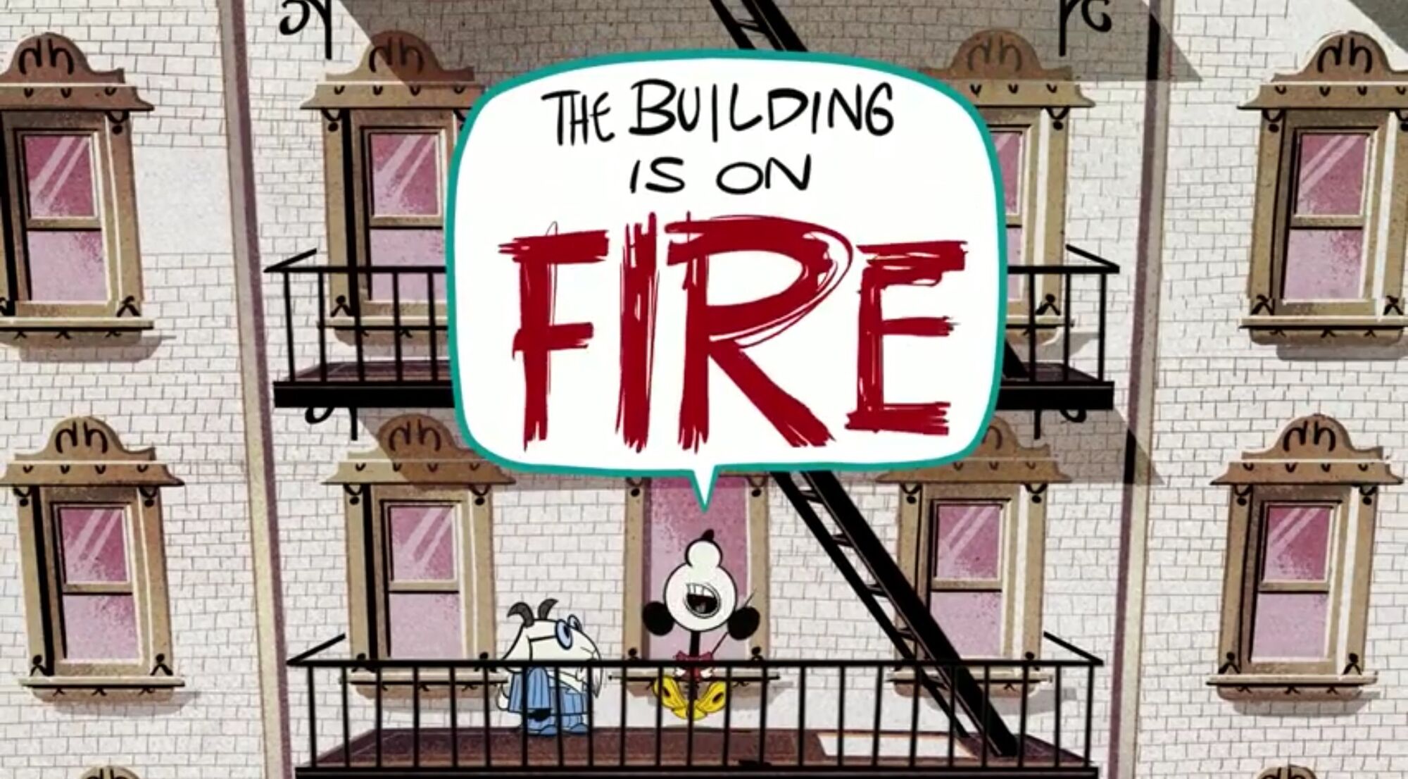 Image The building is on FIRE.jpg Disney Wiki FANDOM powered by Wikia