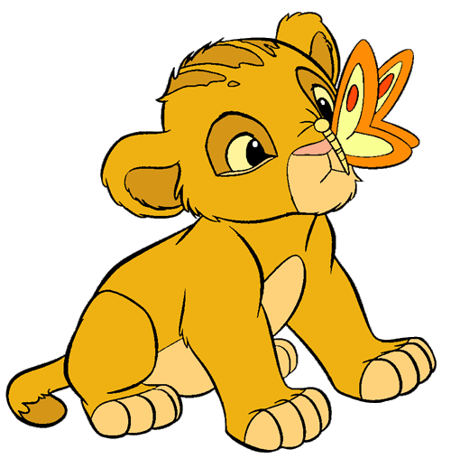 Image Baby simba butterfly.gif Disney Wiki FANDOM