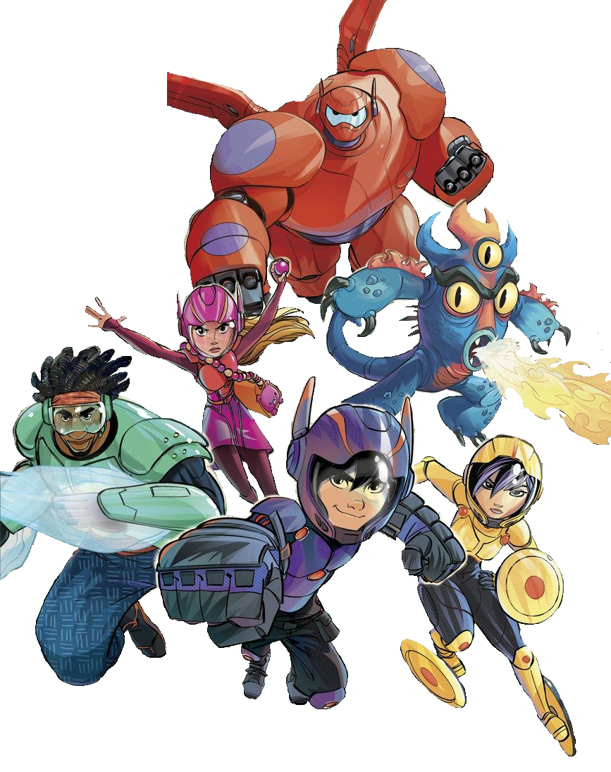 Big Hero 6 Cartoon Characters