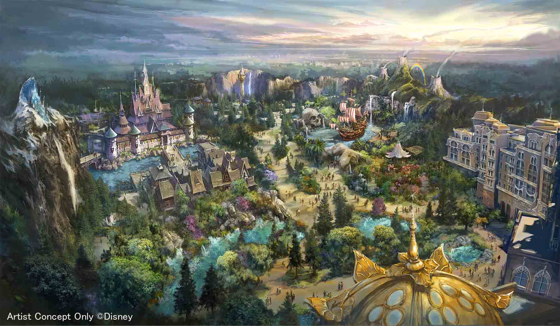 Vídeo mostra transformação de estacionamento em expansão da Tokyo DisneySea